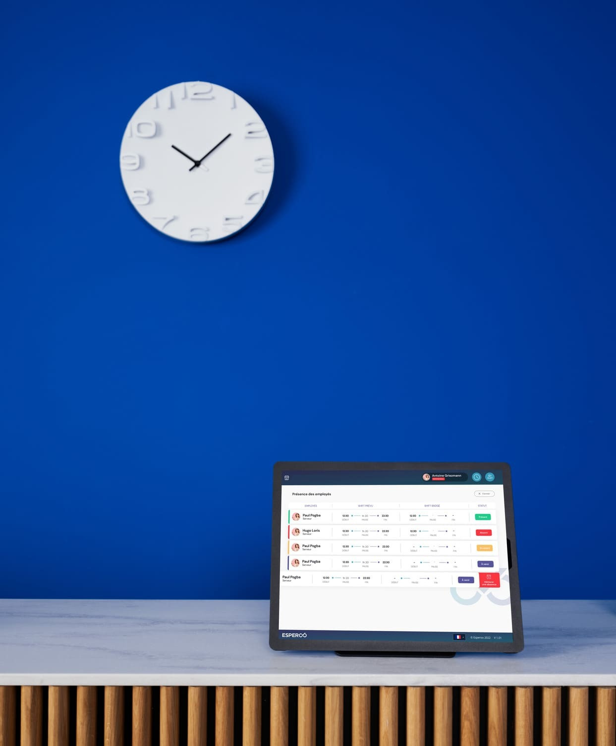 Logiciel planning de travail Popina