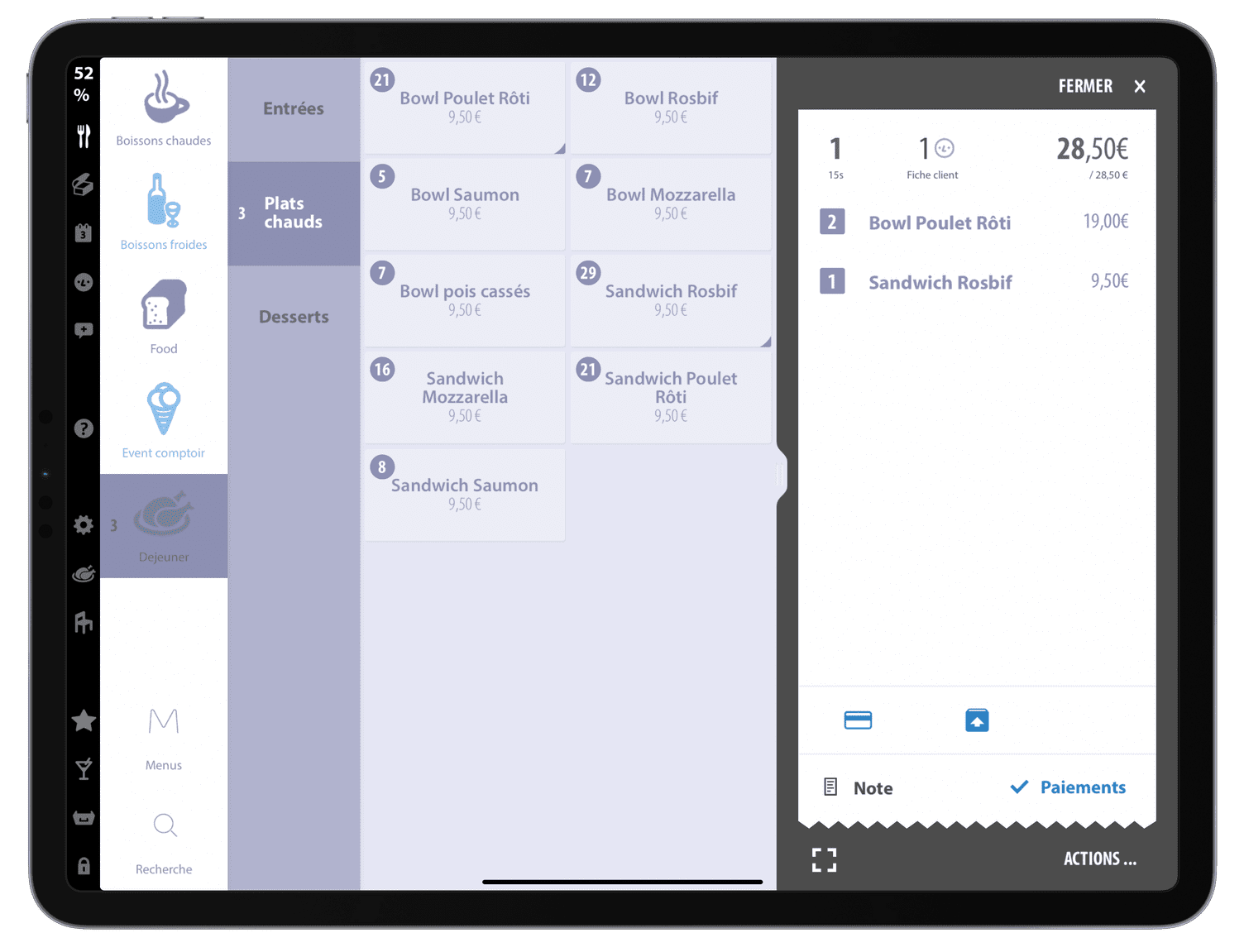 Logiciel Caisse gestion restaurant