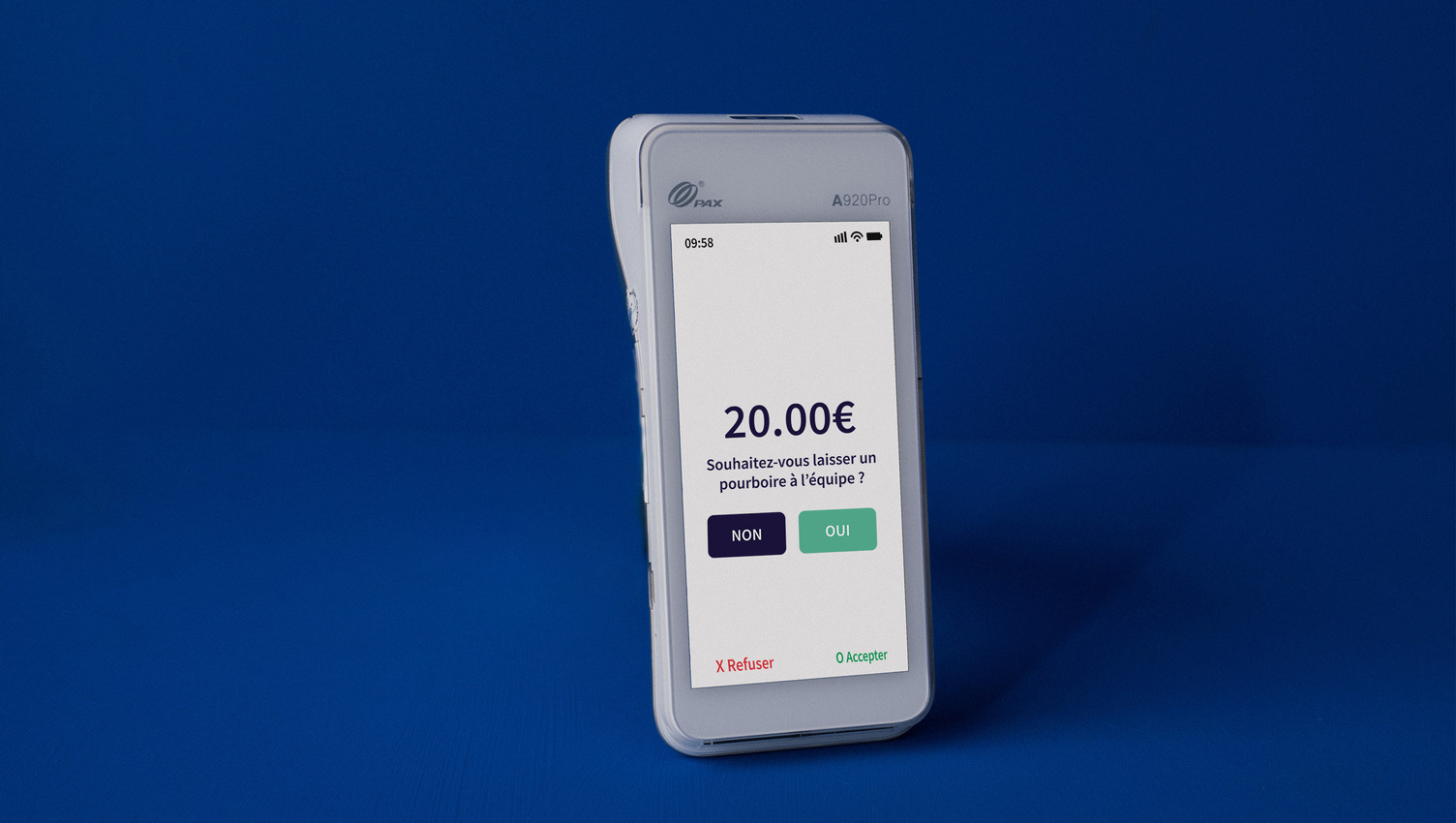 paiement pourboire